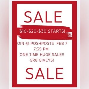 Live Notice!l Like this listing2be notified of lives!join the fun! All NWT!